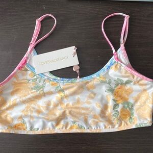 LOVE SHACK FANCY BIKINI TOP